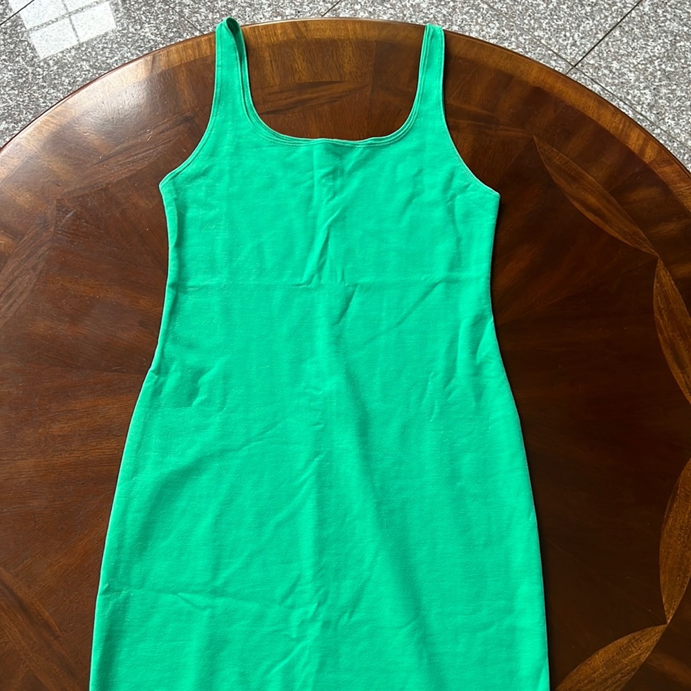 Zara green midi dress